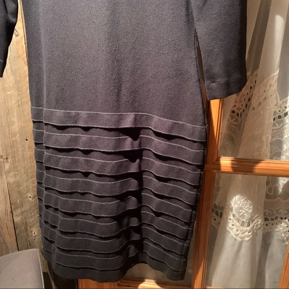 Calvin Klein Long Sleeve midi Black Dress - Picture 2 of 10